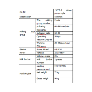 เครื่องรีดนมวัวแบบพกพา ใช้ไฟฟ้า ถังเดี่ยว สำหรับฟาร์มโคนมขนาดเล็ก - Product Image 5