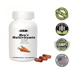 Capsules de multivitamines et minéraux <span class=keywords><strong>pour</strong></span> adultes OEM <span class=keywords><strong>pour</strong></span> hommes, stimulant quotidien de l'énergie, de <span class=keywords><strong>la</strong></span> concentration et des performances, non destiné aux femmes enceintes - Product Image 4