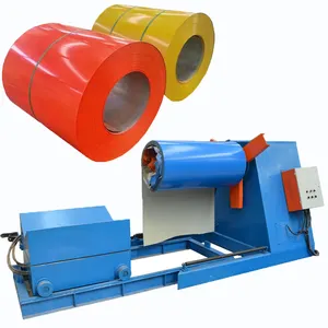 Unwinder hydraulic aluminum sheet metal steel electric horizontali uncoiler coil manufacturer 5t 8t decoiler machine price