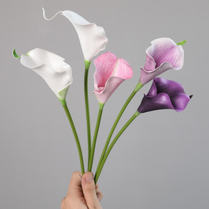 Calla Lily Fleurs Artificielles Real Touch Purple Calla Lily Red Calla Lily - Product Image 1