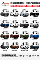 WECARE Remorque tout-terrain personnalisée avec coque de camping-car coulissante, conteneur de camping-car avec espace repas