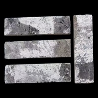 Vente en gros Bâtiment de soutènement extérieur placage de briques d'argile gris antique pour cour extérieure jardin et décoration intérieure mur