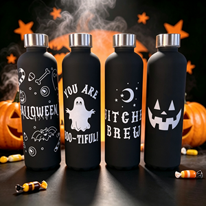 Botella de <span class=keywords><strong>Agua</strong></span> de PC de 800ml (27oz) para Halloween, con Logotipo Personalizado, Diseño de Fantasma, Calabaza y Jack-o'-lantern, Regalo Festivo, Taza Portátil para Beber, Venta al Por Mayor - Product Image 1
