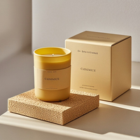 Offre Spéciale blanc luxe vide personnalisé vide nouvel an navire bougeoir avec couvercle noël décoration de la maison Recipiente Velas