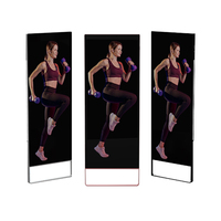 Panel táctil inteligente de 43 pulgadas, pantalla táctil interactiva digital, espejo de ejercicio inteligente, quiosco táctil