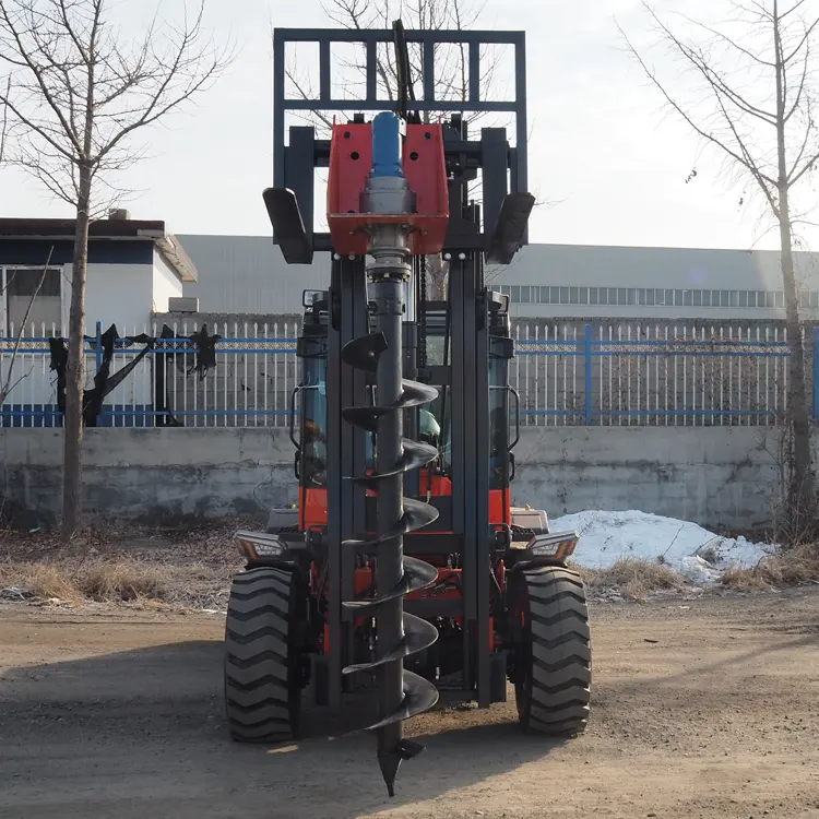 Spiraalboorplatform Heimachine Multifunctioneel Buiten Laden En Lossen Van Alle Terreinen Vorkheftruck 3.5 Ton Off-Road Vorkheftruck