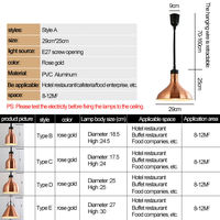 Lampe chauffante électrique suspendue Gehong, design moderne, capacité de 50 plateaux/heure, contrôle manuel de la température 35°C-85°C