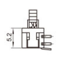 Saklar 5.8*5.8, dengan tombol tekan kunci, tombol tekan on Off 120V saklar tombol tekan miniatur