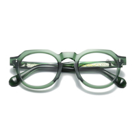 Monture de lunettes rétro tendance 2026 en BIO-acétate fait main pour hommes et femmes