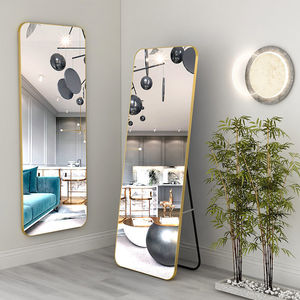 Full Length Aluminum Alloy Floor <b>Mirror</b> Metal Framed Modern Design For Home Use Dressing Try On Clothes - Product Image 1