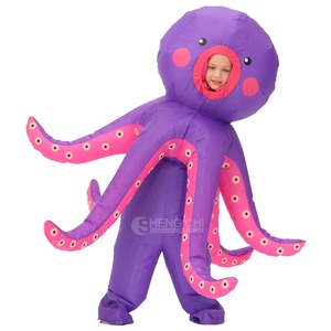 <span class=keywords><strong>Disfraz</strong></span> de Mascota Inflable de <span class=keywords><strong>Pulpo</strong></span> de Alta Calidad, Animal Marino de Dibujos Animados, para Halloween, Cosplay, Adultos y Niños - Product Image 2