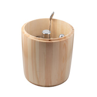 Ensemble de barman avec shaker à cocktails en acier inoxydable, boîte de rangement en bois, pilon, pince à glace, doseur et passoire pour bar et soirées