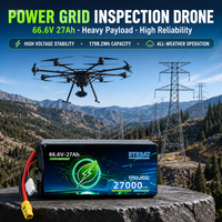 Baterai Drone Profesional 66.6V 270Wh/kg 30000mAh Paket Baterai UAV Industri untuk Penyemprotan Pertanian dan Pekerjaan Pemetaan