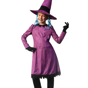 新万圣节女巫角色扮演服装儿童惊悚舞蹈女巫表演服装戏剧服装