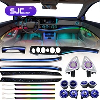 Éclairage d'ambiance intérieur SJC pour Mercedes-Benz Classe S W222 2014-2020, dynamique 64 couleurs, 12V, accessoires de garniture de bouches d'aération