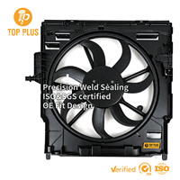Ventilateur de refroidissement de radiateur sans ailettes pour SUV, référence OE 17428618239 17427634466, pour BMW E70 E71 F15 F16, 400W, ensemble ventilateur de refroidissement de radiateur sans ailettes