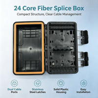 3 In 3 Out Fibre Optique ABS Box 1*16 Splitter Terminal Box 8 Core 16 Core Splice Closure Fiber Optic Splitter Box