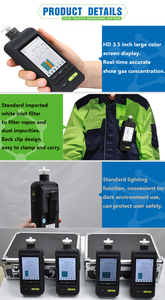 SKZ1050E-VOC - Monitor Analizador Detector de Gases Portátil de Mano para Compuestos Orgánicos Volátiles (COV) de 0-1000 ppm - Product Image 3