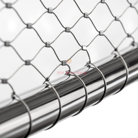 Filet de câbles en acier inoxydable 304 316 robuste pour clôture de sécurité des enclos d'animaux de zoo