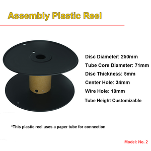 Nhà Máy Tùy Chỉnh Rỗng Nhựa Reel Spool Chủ Đề Dây Sợi Quang Đóng Gói Ống Cuộn - Product Image 3