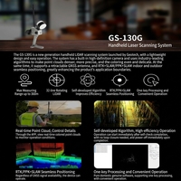 Scanner laser 3D LiDAR SLAM portable Geosun GS130G haute précision 1920000 points/secondes RTK PPK pour la construction de tunnels et la foresterie