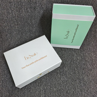 Boîtes cadeaux rigides personnalisées en or rose avec enveloppe extérieure pour marques dentaires haut de gamme