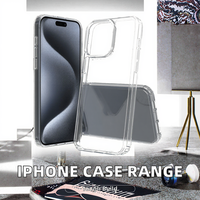 Couverture arrière de téléphone acrylique antichoc transparente transparente pour iPhone 16 Pro Max 15 14 Plus 17 Air 16e-étui de protection pour téléphone portable