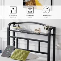 Lit pliant avec cadre métallique, têtes et pieds de lit intégrés, chargeur intégré, grand espace de rangement, pour hôtels et appartements (vente en gros)