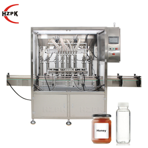 HZPK Automatic Piston Filling <b>Machine</b> for Liquid Paste Cream Water <b>Juice</b> Milk Oil Shampoo Sauce Cosmetic Lotion Filling <b>Machine</b> - Product Image 1