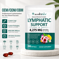 Acentiallabs Lymphatic Support Softgels 4275mg Antioxydants Immunité & Métabolisme Lymphatique Complément Énergétique Herbal Stock USA