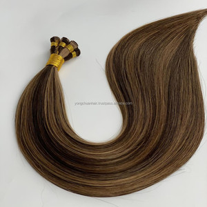 24-inch cơ thể sóng màu xám đôi rút ra Remy kinky thẳng phần mở rộng tóc con người tay gắn <span class=keywords><strong>micro</strong></span> wefts Nga Trinh Nữ tóc - Product Image 2