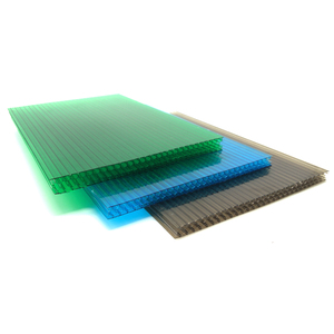 Panneau de toit en nid d'abeille en <span class=keywords><strong>polycarbonate</strong></span> <span class=keywords><strong>transparent</strong></span> 8 mm-16 mm, multicouche, double couche, feuille de <span class=keywords><strong>polycarbonate</strong></span> alvéolaire cellulaire - Product Image 2
