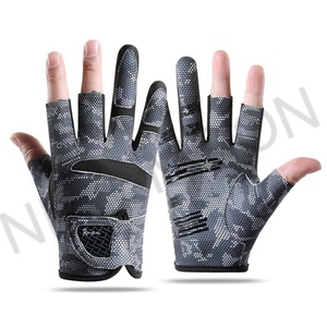 Customized Lightweight Breathable Anti-UV Anti-slip Fishing <b>Gloves</b> Outdoor Waterproof - Product Image 6