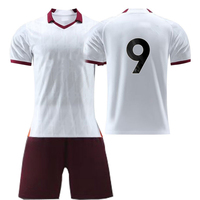 Jersey Gaya Pitch 2026 Edisi Penggemar Sepak Bola Musim Panas Bernapas Cepat Kering Insignia Kustom Nomor Pertandingan Hari Pertandingan Stadion