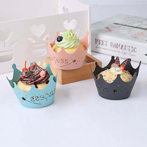 กระดาษห่อคัพเค้กเจ้าหญิง กระดาษตกแต่งขอบเค้ก กระดาษห่อแบบใช้แล้วทิ้ง อุปกรณ์จัดงานปาร์ตี้มัฟฟิน - Product Image 3