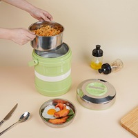 Boîte à lunch isotherme à double couche en acier inoxydable avec grande capacité 5L/6L pour adultes