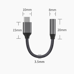 <span class=keywords><strong>Adaptateur</strong></span> USB-C vers prise <span class=keywords><strong>casque</strong></span> 3,5 mm avec DAC et décodage audio numérique HiFi, câble audio prenant en charge les appels avec micro pour <span class=keywords><strong>iPhone</strong></span> 17, 15, Samsung, Huawei - Product Image 6