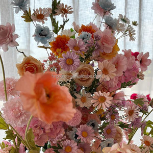 <span class=keywords><strong>Promise</strong></span> Rosa Blumen-Läufer für Hochzeitsdekoration Künstlicher Blumen-Läufer für Boden-Hintergrund - Product Image 4