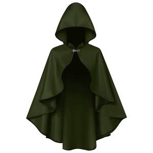 MS Medieval <b>Hooded</b> <b>Cloak</b> for Women, Halloween Cosplay Wizard Vampire Cape, Stage Performance Role Play Costume - Product Image 2
