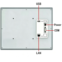 Écran tactile HMI MCGS 15,6 pouces TPC1650Ks RS-485/RS-232 Ethernet Résolution 1920x1080 Matériau aluminium Guangdong Industriel