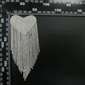 Crytal Shoulder Pads DIY Craft Bead Chain Dress Embellishment Costume Accessory <strong>Epaulets</strong> - Product Image 4
