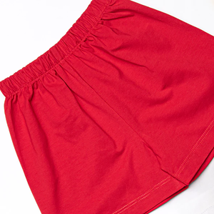 Vestiti abbinati per ragazzi Set corto rosso per la personalizzazione del ragazzino vestito di cotone a righe per bambini - Product Image 3