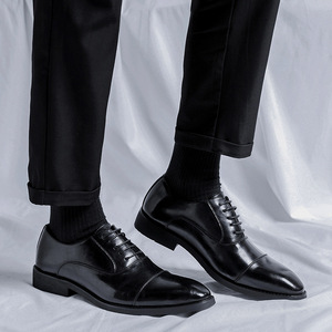 Zapatos de Hombre de Alta Calidad, Casuales, de Negocios, Oxford, de Cuero, de Lujo, Sin Cordones, Formales, de Vestir - Product Image 1