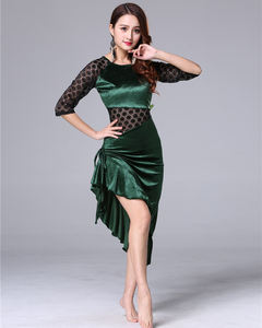 Robe asymétrique confortable à manches courtes et cordon <span class=keywords><strong>de</strong></span> serrage réglable pour adulte, idéale pour la <span class=keywords><strong>danse</strong></span> <span class=keywords><strong>orientale</strong></span>, les cours et l'entraînement - Product Image 3