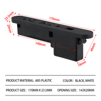 Vente chaude japon encastré Extension bande d'alimentation Table basse prise USB prise de montage de puissance matériel de meubles pour salle de bain
