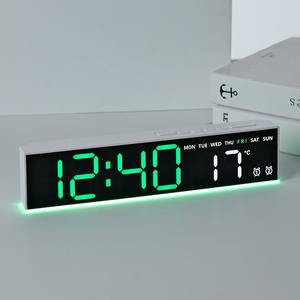 Reloj Digital de Cabecera Huayang 5523, Multifunción, Luz Ambiental, Salida USB, Alarma Doble, Temporizador, Pantalla de Temperatura, DST - Product Image 1