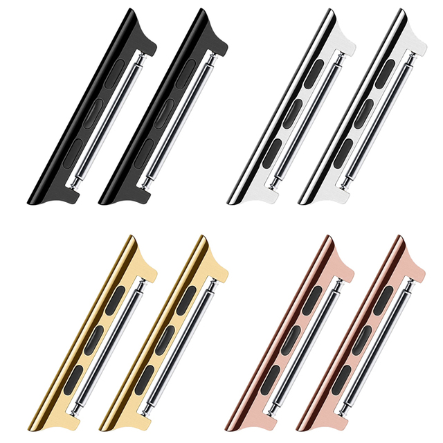 Stainless Steel Adapter Accessories Wrist Smart Watch Band Adapter Connector for Apple Watch 20mm 22mm 24mm