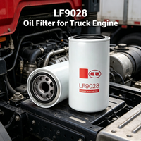 Filtro de Aceite Lubricante de Servicio Pesado OEM LF9028 P558615 BD7317 57620XE, Filtro de Aceite para Motor Diésel para Piezas de Motor de Maquinaria de Construcción