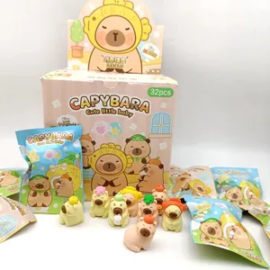 <span class=keywords><strong>2025</strong></span> kapibara hình dễ thương sinh viên của mực tẩy bất ngờ mù túi cho trẻ em học tập thực phẩm động vật cao su bút chì nhựa - Product Image 1