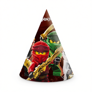 Gorros de Fiesta Ninjago, Gorros de Papel Novedosos para Cumpleaños, Impresión a 6 Colores, 6 Piezas - Product Image 4